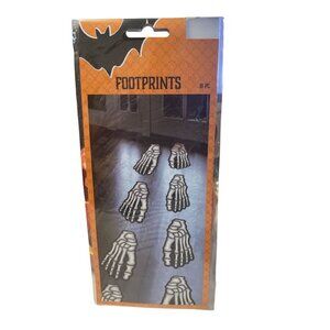Halloween Skeleton Footprints Stickers 16 Pcs